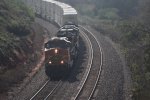 BNSF 5423 slowly grinding up the hill.